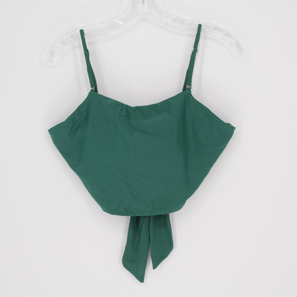 Women's Green Tie Back Bikini Top Size Large